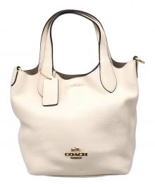 COACH（コーチ）の古着「HANNA BUCKET ハンナ バケット 2WAYバッグ」｜アイボリー
