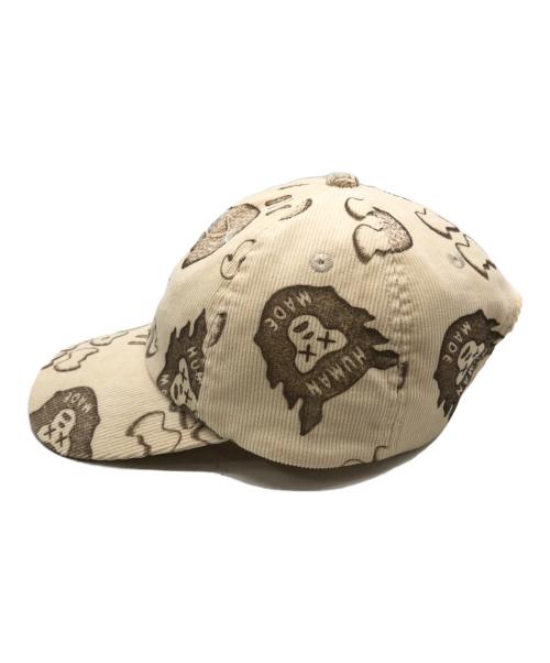 HUMAN MADE（ヒューマンメイド）HUMAN MADE (ヒューマンメイド) KAWS (カウズ) Corduroy Print Cap ベージュ サイズ:下記参照の古着・服飾アイテム