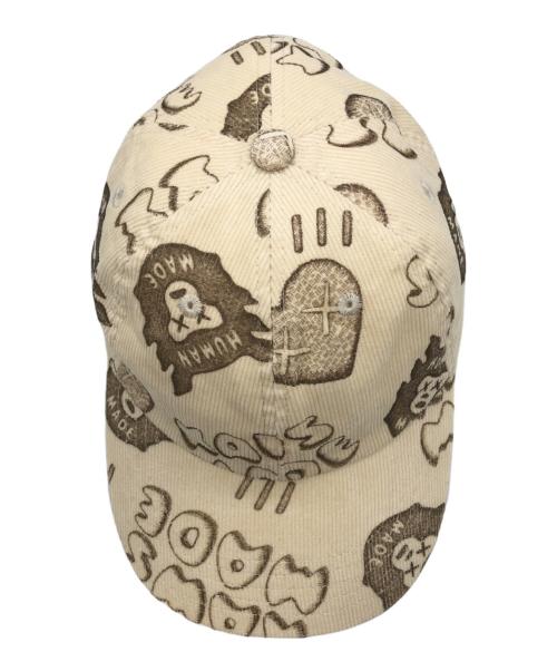 HUMAN MADE（ヒューマンメイド）HUMAN MADE (ヒューマンメイド) KAWS (カウズ) Corduroy Print Cap ベージュ サイズ:下記参照の古着・服飾アイテム
