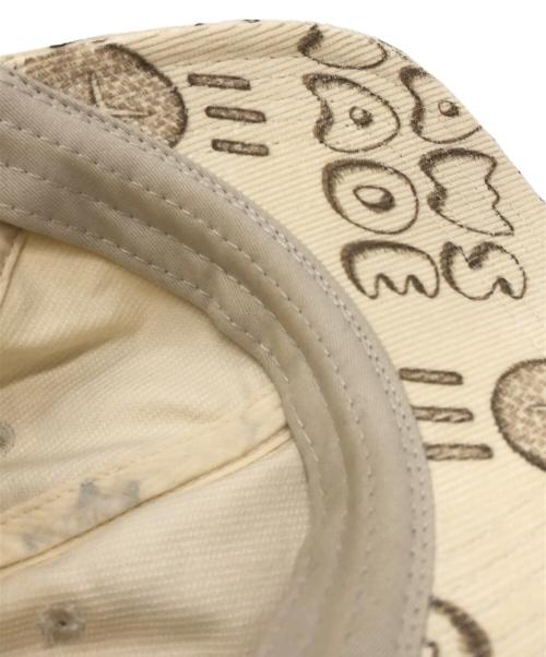 HUMAN MADE（ヒューマンメイド）HUMAN MADE (ヒューマンメイド) KAWS (カウズ) Corduroy Print Cap ベージュ サイズ:下記参照の古着・服飾アイテム