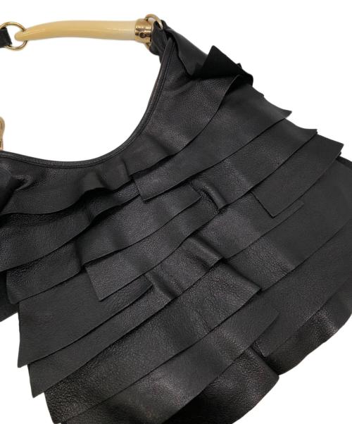 Yves Saint Laurent（イヴサンローラン）Yves Saint Laurent (イヴサンローラン) サントロペ モンバサ ショルダーバッグ ブラック サイズ:下記参照の古着・服飾アイテム