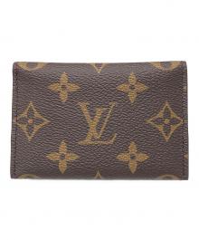 LOUIS VUITTON（ルイ ヴィトン）の古着「カードケース ポルト カルト・スリム」｜ブラウン×レッド