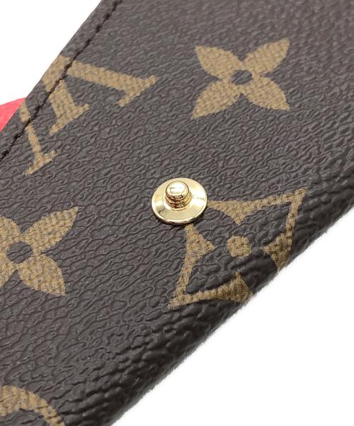 LOUIS VUITTON（ルイ ヴィトン）LOUIS VUITTON (ルイ ヴィトン) カードケース ポルト カルト・スリム ブラウン×レッドの古着・服飾アイテム