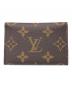 LOUIS VUITTON（ルイ ヴィトン）の古着「カードケース ポルト カルト・スリム」｜ブラウン×レッド