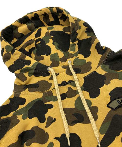 A BATHING APE（アベイシングエイプ）A BATHING APE (アベイシングエイプ) 1st Camo Sleeve Pocket Hoodie ベージュ×カーキ サイズ:2XLの古着・服飾アイテム