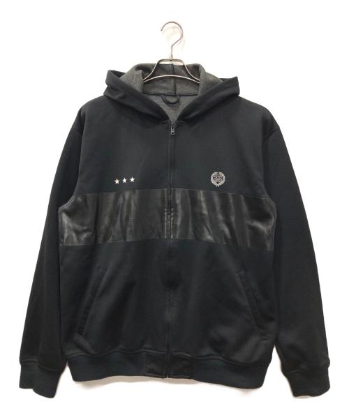 stussy（ステューシー）stussy (ステューシー) SSリンクエンブレムジップパーカー ブラック サイズ:Lの古着・服飾アイテム