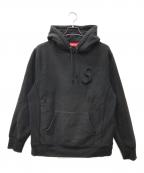SUPREMEシュプリーム）の古着「Overdyed S Logo Hooded Sweatshirt」｜ブラック