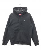 SUPREMEシュプリーム）の古着「Reflective Small Box Zip Up Sweatshirt」｜ブラック