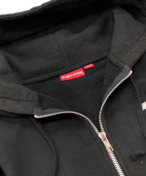 SUPREME（シュプリーム）SUPREME (シュプリーム) Reflective Small Box Zip Up Sweatshirt ブラック サイズ:Lの古着・服飾アイテム