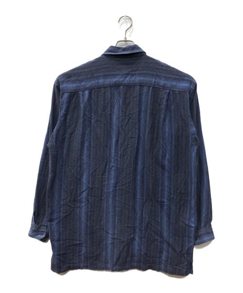 Patagonia（パタゴニア）Patagonia (パタゴニア) オーガニックコットンストライプシャツ ネイビー×ブルー サイズ:SIZE Lの古着・服飾アイテム