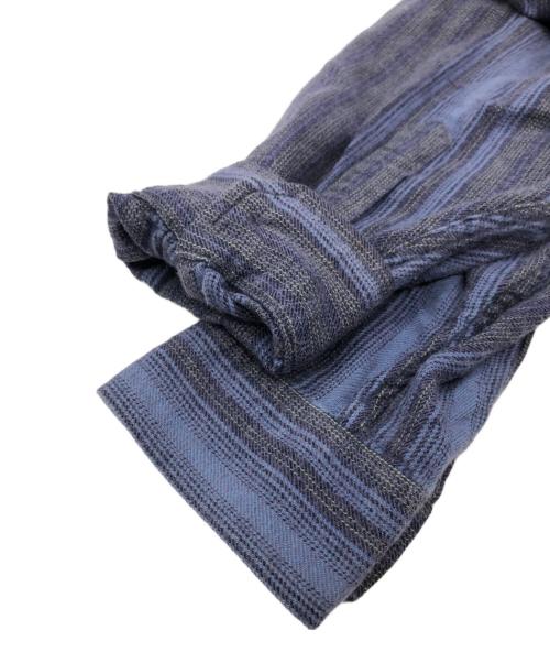 Patagonia（パタゴニア）Patagonia (パタゴニア) オーガニックコットンストライプシャツ ネイビー×ブルー サイズ:SIZE Lの古着・服飾アイテム