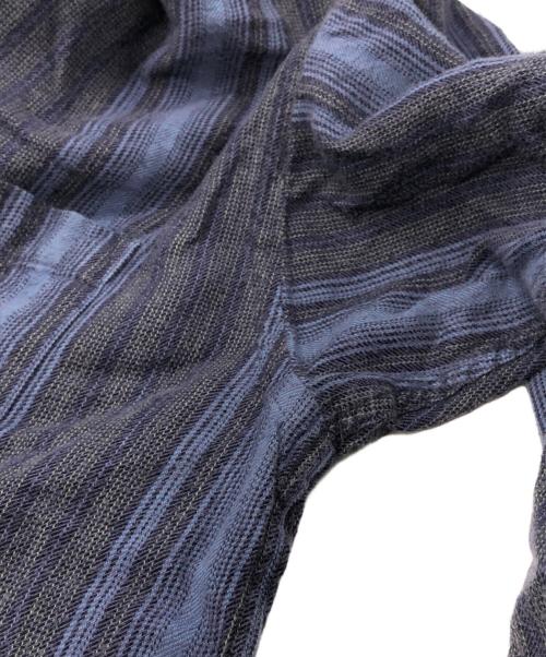Patagonia（パタゴニア）Patagonia (パタゴニア) オーガニックコットンストライプシャツ ネイビー×ブルー サイズ:SIZE Lの古着・服飾アイテム