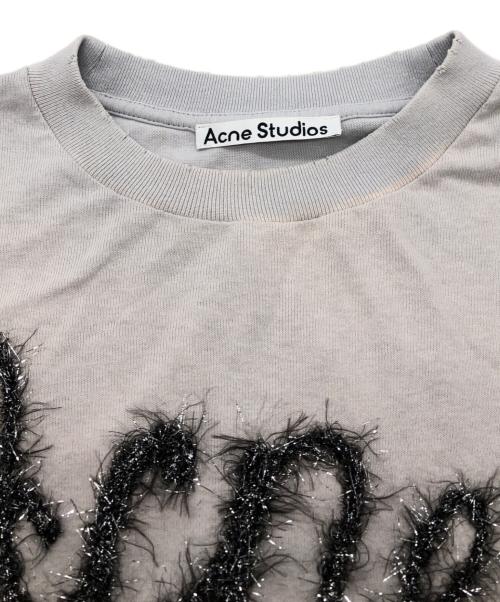 Acne studios（アクネ ストゥディオズ）Acne studios (アクネ ストゥディオズ) レイヤードカットソー グレー×ホワイト サイズ:SIZE Sの古着・服飾アイテム
