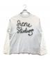 Acne studios（アクネ ストゥディオズ）の古着「レイヤードカットソー」｜グレー×ホワイト