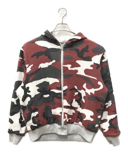 SUPREME（シュプリーム）SUPREME (シュプリーム) Reversible work zip up hooded sweatshirt ブラウン×グレー サイズ:SIZE Sの古着・服飾アイテム