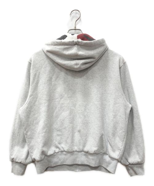SUPREME（シュプリーム）SUPREME (シュプリーム) Reversible work zip up hooded sweatshirt ブラウン×グレー サイズ:SIZE Sの古着・服飾アイテム