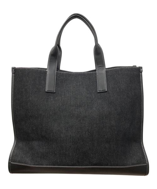 MICHAEL KORS（マイケルコース）MICHAEL KORS (マイケルコース) COOPER デニム ストラクチャー トート ブラックの古着・服飾アイテム