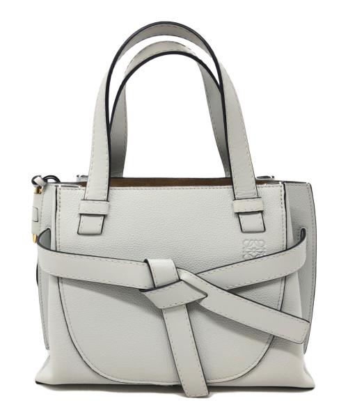 LOEWE（ロエベ）LOEWE (ロエベ) ゲート トップハンドルバッグ ミニ ブルーの古着・服飾アイテム