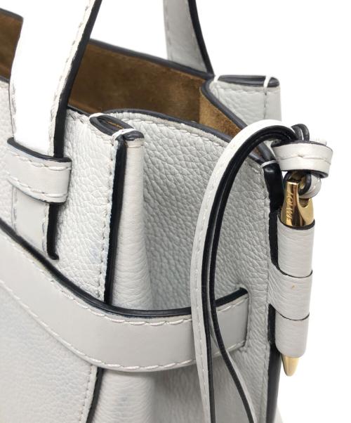 LOEWE（ロエベ）LOEWE (ロエベ) ゲート トップハンドルバッグ ミニ ブルーの古着・服飾アイテム
