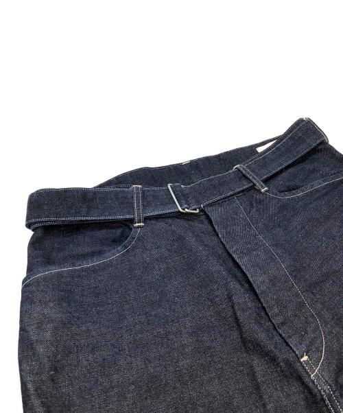 BLURHMS（ブラームス）BLURHMS (ブラームス) 12.9oz Denim Long Belted Pants インディゴ サイズ:2の古着・服飾アイテム