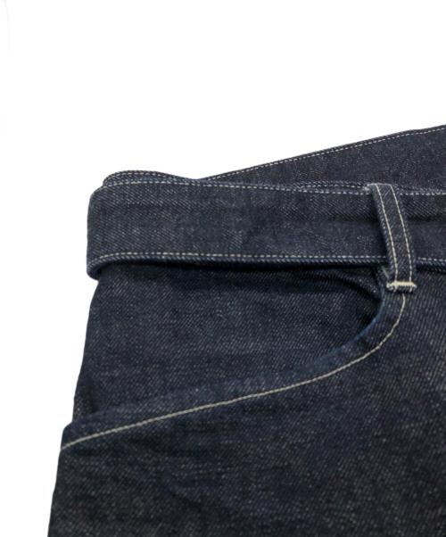 BLURHMS（ブラームス）BLURHMS (ブラームス) 12.9oz Denim Long Belted Pants インディゴ サイズ:2の古着・服飾アイテム