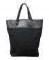 BOTTEGA VENETA (ボッテガベネタ) イントレチャート キャンバス×レザートートバッグ ブラック：35000円