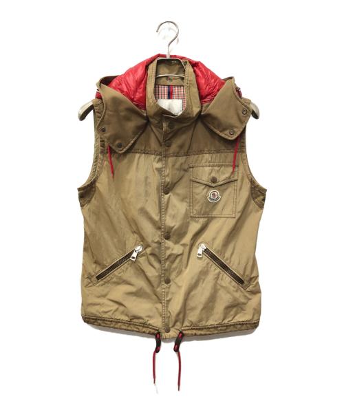 MONCLER（モンクレール）MONCLER (モンクレール) Moritz フーデットベスト ベージュ サイズ:SIZE 1の古着・服飾アイテム