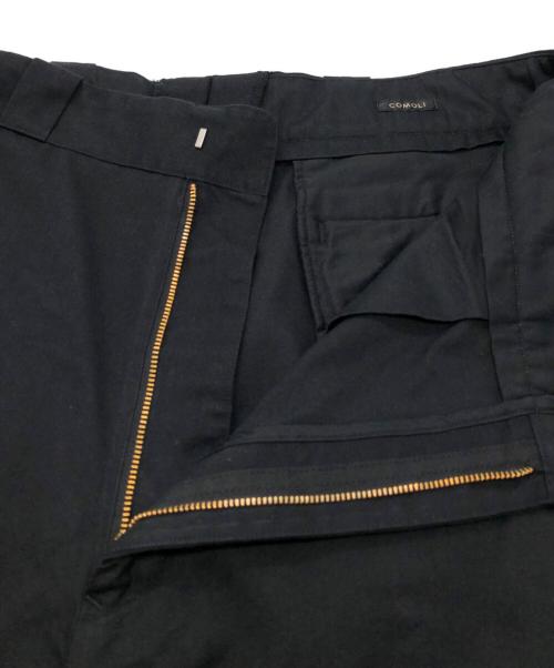 COMOLI（コモリ）COMOLI (コモリ) ポストワークツイル パンツ ブラック サイズ:SIZE 4の古着・服飾アイテム