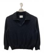 sssteinシュタイン）の古着「EXTRA FINE WOOL KNIT SKIPPER LS」｜ブラック