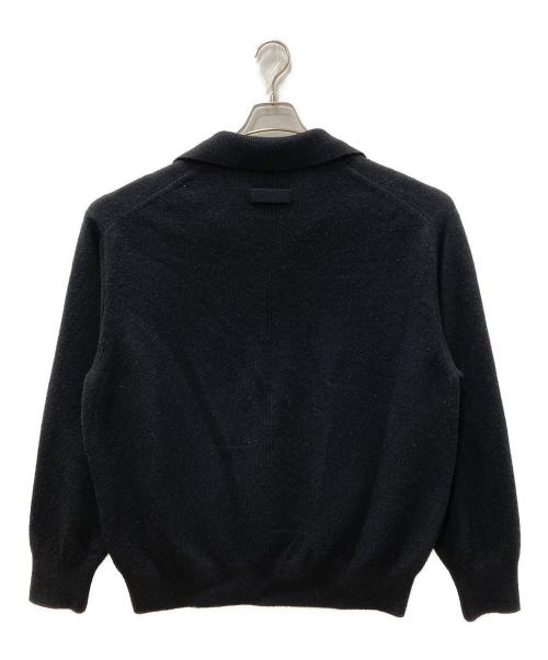 ssstein（シュタイン）ssstein (シュタイン) EXTRA FINE WOOL KNIT SKIPPER LS ブラック サイズ:SIZE Mの古着・服飾アイテム