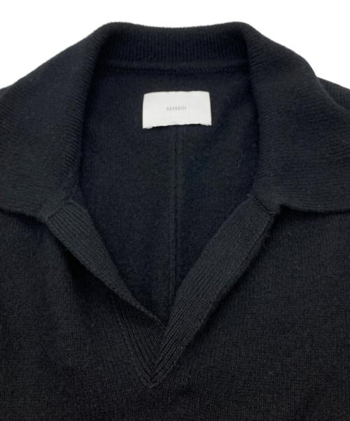 ssstein（シュタイン）ssstein (シュタイン) EXTRA FINE WOOL KNIT SKIPPER LS ブラック サイズ:SIZE Mの古着・服飾アイテム