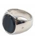 TOM WOOD（トムウッド）の古着「oval black onyx ring」｜シルバー