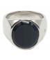 TOM WOOD (トムウッド) oval black onyx ring シルバー サイズ:58：35000円