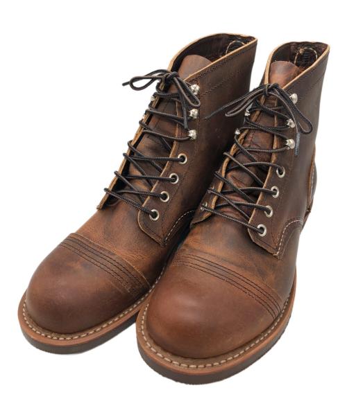 RED WING（レッドウィング）RED WING (レッドウィング) IRON RANGER ワークブーツ ブラウン サイズ:SIZE USA7.5の古着・服飾アイテム