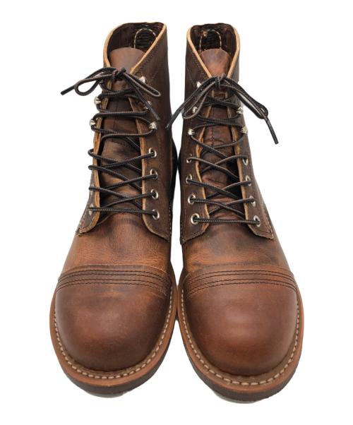 RED WING（レッドウィング）RED WING (レッドウィング) IRON RANGER ワークブーツ ブラウン サイズ:SIZE USA7.5の古着・服飾アイテム