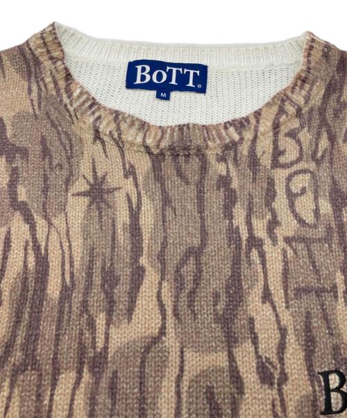 BoTT（ボット）BoTT (ボット) Camo Printed Knit ブラウン サイズ:SIZE Mの古着・服飾アイテム