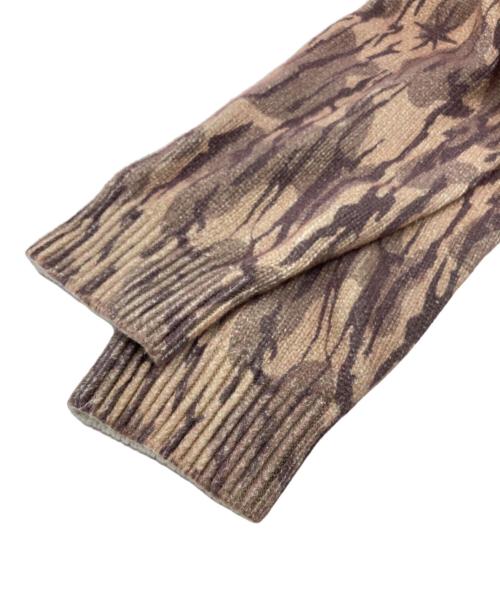BoTT（ボット）BoTT (ボット) Camo Printed Knit ブラウン サイズ:SIZE Mの古着・服飾アイテム