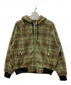 BoTTボット）の古着「FLEECE ZIP HOODIE」｜グリーン