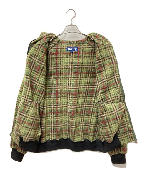 BoTT（ボット）BoTT (ボット) FLEECE ZIP HOODIE グリーン サイズ:SIZE Lの古着・服飾アイテム