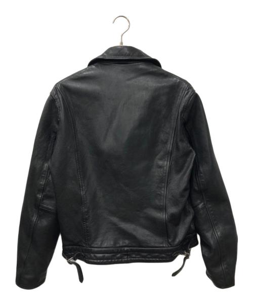 s'yte（サイト）s'yte (サイト) シープレザー ダブルライダースジャケット ブラック サイズ:2の古着・服飾アイテム