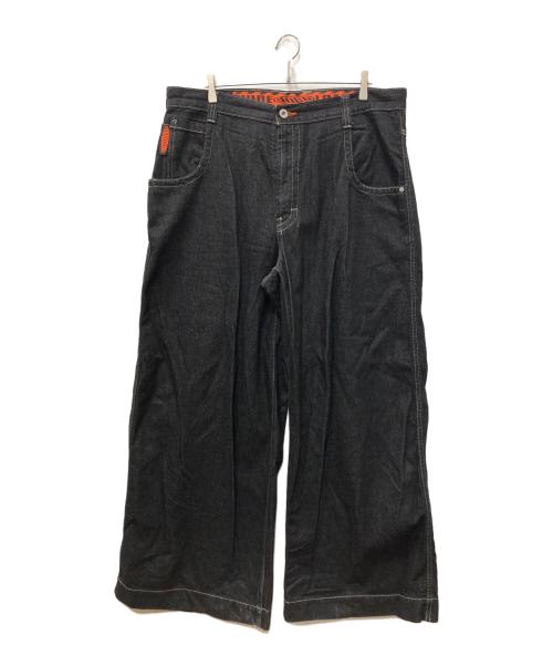 JNCO JEANS（ジェーエヌシーオー ジーンズ）JNCO JEANS (ジェーエヌシーオー ジーンズ) WIDE LOAD バギーデニムパンツ ブラック サイズ:SIZE 38の古着・服飾アイテム