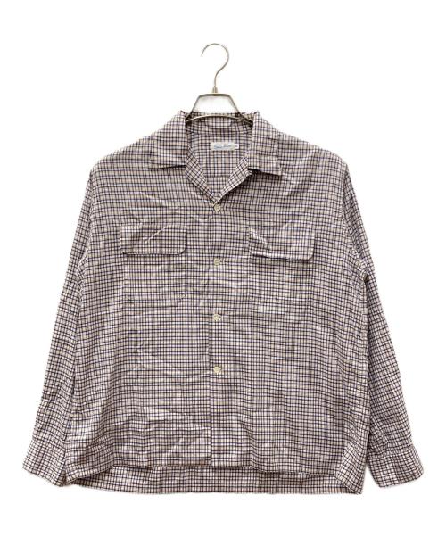 sans limite（サンリミット）sans limite (サンリミット) チェックオープンカラーシャツ ブラウン×ブルー サイズ:SIZE 0の古着・服飾アイテム