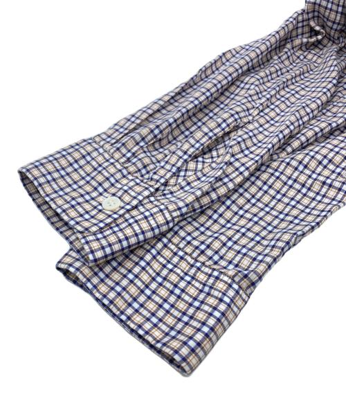 sans limite（サンリミット）sans limite (サンリミット) チェックオープンカラーシャツ ブラウン×ブルー サイズ:SIZE 0の古着・服飾アイテム
