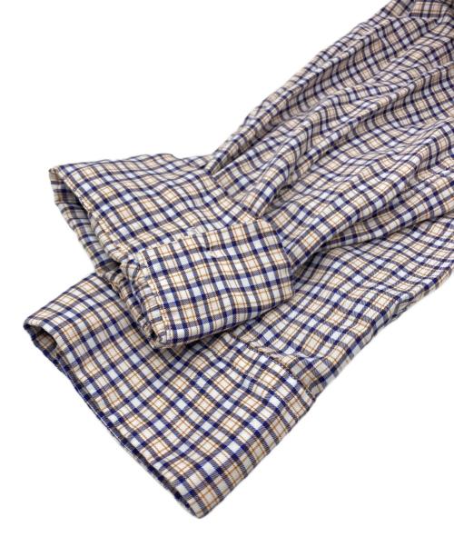 sans limite（サンリミット）sans limite (サンリミット) チェックオープンカラーシャツ ブラウン×ブルー サイズ:SIZE 0の古着・服飾アイテム