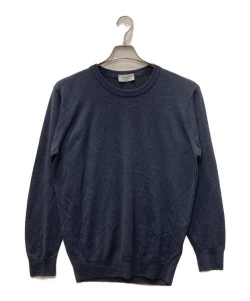 JOHN SMEDLEY（ジョンスメドレー）JOHN SMEDLEY (ジョンスメドレー) メリノウールクルーネックニット ネイビー サイズ:SIZE Mの古着・服飾アイテム