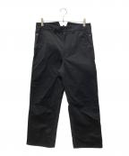 CarHartt×eYe COMME des GARCONS JUNYAWATANABE MANカーハート×アイ コム デ ギャルソン ジュンヤ ワタナベ マン）の古着「綿サテンWネームペインターパンツ」｜ブラック