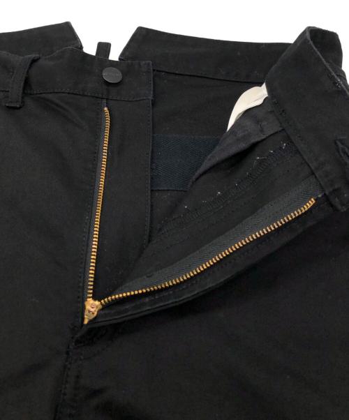 CarHartt（カーハート）CarHartt (カーハート) eYe COMME des GARCONS JUNYAWATANABE MAN (アイ コム デ ギャルソン ジュンヤ ワタナベ マン) 綿サテンWネームペインターパンツ ブラック サイズ:SIZE Sの古着・服飾アイテム