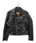 HARLEY-DAVIDSON（ハーレーダビッドソン）の古着「ダブルライダースジャケット」｜ブラック
