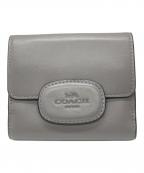 COACHコーチ）の古着「エライザ スモール ウォレット」｜グレー