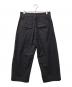 STUDIO NICHOLSON (スタジオ ニコルソン) BUSHEL ボリュームパンツ ブラウン×ネイビー サイズ:M：18000円